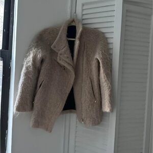 Zara Soft Pink Teddy Jacket
